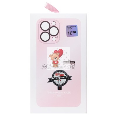 Чехол-накладка для Apple iPhone 16 Pro (светло-розовый) ORG SM021 SafeMag