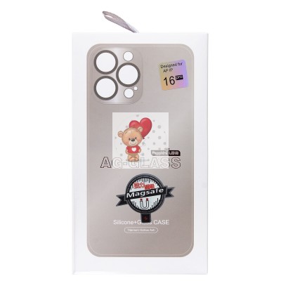 Чехол-накладка для Apple iPhone 16 Pro (титановый) ORG SM021 SafeMag
