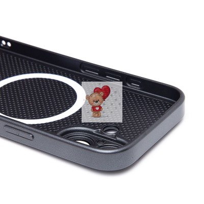 Чехол-накладка для Apple iPhone 16 (черный) ORG SM021 SafeMag