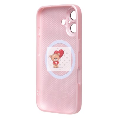 Чехол-накладка для Apple iPhone 16 (светло-розовый) ORG SM021 SafeMag Чехол-накладка для Apple iPhone 16 (светло-розовый) ORG SM021 SafeMag