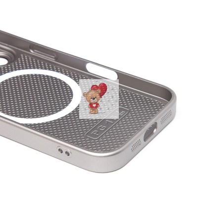 Чехол-накладка для Apple iPhone 16 (титановый) ORG SM021 SafeMag