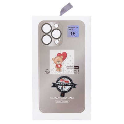 Чехол-накладка для Apple iPhone 16 (титановый) ORG SM021 SafeMag