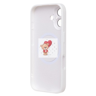 Чехол-накладка для Apple iPhone 16 (белый) ORG SM021 SafeMag Чехол-накладка для Apple iPhone 16 (белый) ORG SM021 SafeMag