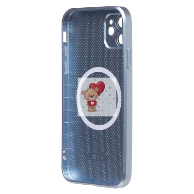 Чехол-накладка для Apple iPhone 11 (голубой) ORG SM021 SafeMag