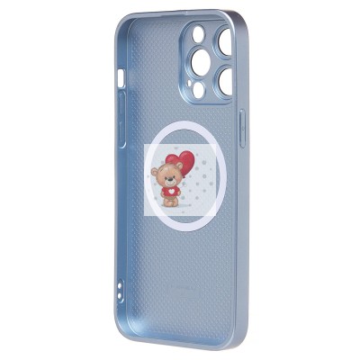 Чехол-накладка для Apple iPhone 14 Pro Max (голубой) ORG SM021 SafeMag Чехол-накладка для Apple iPhone 14 Pro Max (голубой) ORG SM021 SafeMag