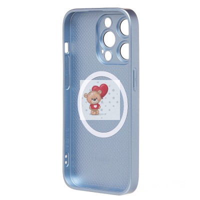 Чехол-накладка для Apple iPhone 14 Pro (голубой) ORG SM021 SafeMag Чехол-накладка для Apple iPhone 14 Pro (голубой) ORG SM021 SafeMag