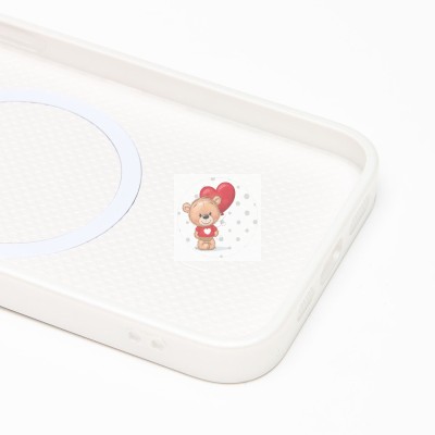 Чехол-накладка для Apple iPhone 14 (белый) ORG SM021 SafeMag