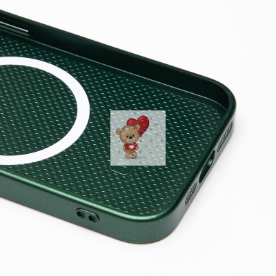 Чехол-накладка для Apple iPhone 15 Pro (зеленый) ORG SM021 SafeMag