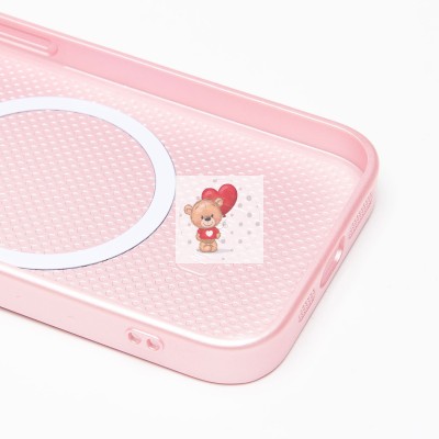 Чехол-накладка для Apple iPhone 15 Pro (светло-розовый) ORG SM021 SafeMag