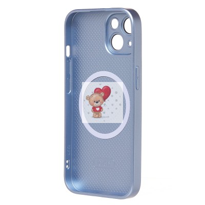 Чехол-накладка для Apple iPhone 15 (голубой) ORG SM021 SafeMag Чехол-накладка для Apple iPhone 15 (голубой) ORG SM021 SafeMag