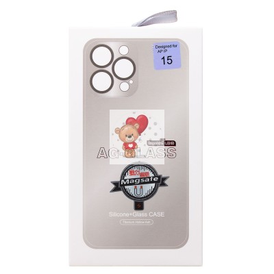 Чехол-накладка для Apple iPhone 15 (титановый) ORG SM021 SafeMag Чехол-накладка для Apple iPhone 15 (титановый) ORG SM021 SafeMag