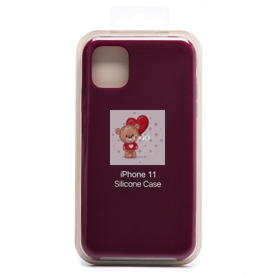 Чехол-накладка для Apple iPhone 11 (бордовый) ORG Soft Touch Чехол-накладка для Apple iPhone 11 (бордовый) ORG Soft Touch