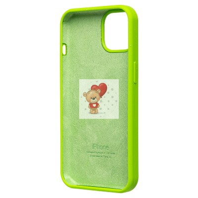 Чехол-накладка для Apple iPhone 14 (зеленый) ORG Soft Touch