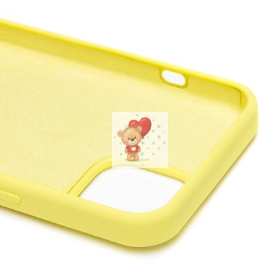 Чехол-накладка для Apple iPhone 13 (лимонный) ORG Soft Touch