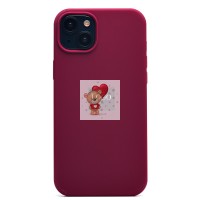 Чехол-накладка для Apple iPhone 15 Plus (бордовый) ORG Soft Touch Чехол-накладка для Apple iPhone 15 Plus (бордовый) ORG Soft Touch