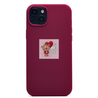 Чехол-накладка для Apple iPhone 15 Plus (бордовый) ORG Soft Touch