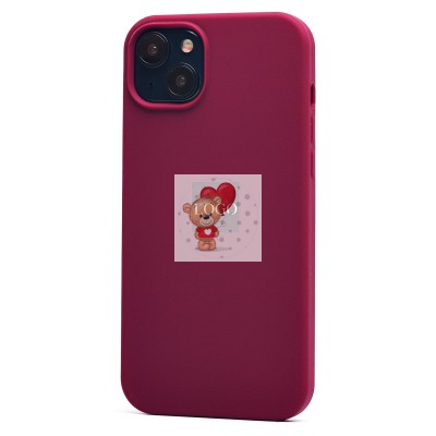 Чехол-накладка для Apple iPhone 15 Plus (бордовый) ORG Soft Touch Чехол-накладка для Apple iPhone 15 Plus (бордовый) ORG Soft Touch