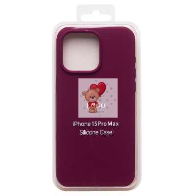 Чехол-накладка для Apple iPhone 15 Pro Max (бордовый) ORG Soft Touch