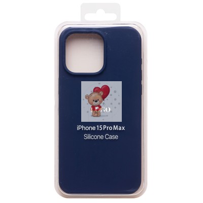 Чехол-накладка для Apple iPhone 15 Pro Max (темно-синий) ORG Soft Touch