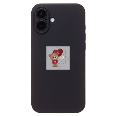 Чехол-накладка для Apple iPhone 16 Plus (черный) ORG Soft Touch Чехол-накладка для Apple iPhone 16 Plus (черный) ORG Soft Touch