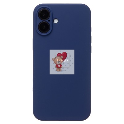 Чехол-накладка для Apple iPhone 16 Plus (темно-синий) ORG Soft Touch