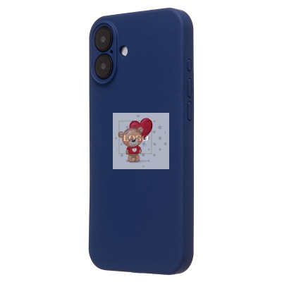 Чехол-накладка для Apple iPhone 16 Plus (темно-синий) ORG Soft Touch