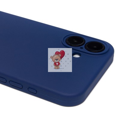 Чехол-накладка для Apple iPhone 16 Plus (темно-синий) ORG Soft Touch