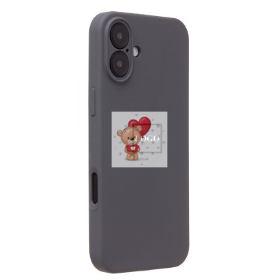 Чехол-накладка для Apple iPhone 16 Plus (темно-серый) ORG Soft Touch