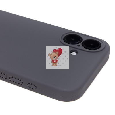 Чехол-накладка для Apple iPhone 16 Plus (темно-серый) ORG Soft Touch