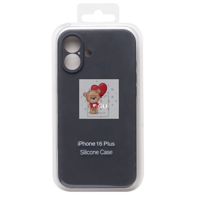 Чехол-накладка для Apple iPhone 16 Plus (темно-серый) ORG Soft Touch