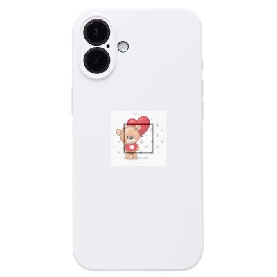 Чехол-накладка для Apple iPhone 16 Plus (белый) ORG Soft Touch