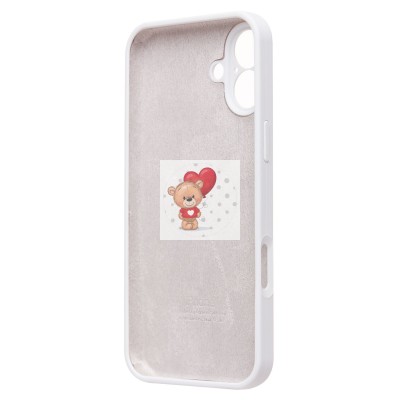 Чехол-накладка для Apple iPhone 16 Plus (белый) ORG Soft Touch