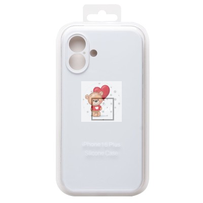 Чехол-накладка для Apple iPhone 16 Plus (белый) ORG Soft Touch