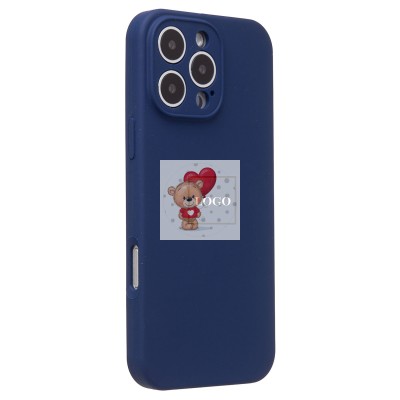 Чехол-накладка для Apple iPhone 16 Pro Max (темно-синий) ORG Soft Touch