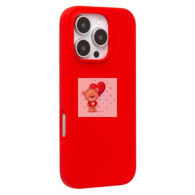 Чехол-накладка для Apple iPhone 16 Pro (красный) ORG Soft Touch Чехол-накладка для Apple iPhone 16 Pro (красный) ORG Soft Touch