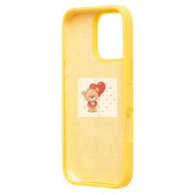 Чехол-накладка для Apple iPhone 16 Pro (желтый) ORG Soft Touch