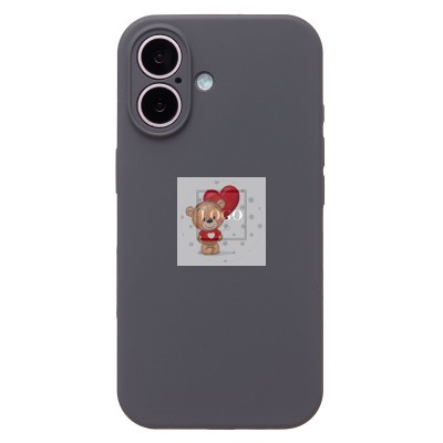 Чехол-накладка для Apple iPhone 16 (темно-серый) ORG Soft Touch Чехол-накладка для Apple iPhone 16 (темно-серый) ORG Soft Touch