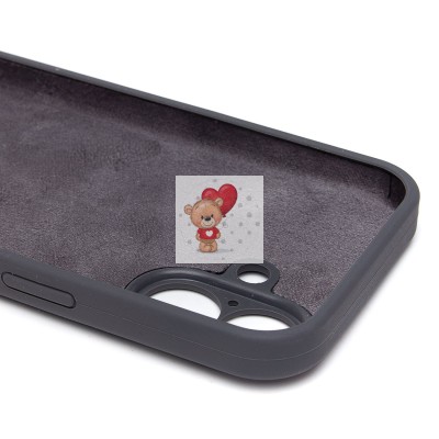 Чехол-накладка для Apple iPhone 16 (темно-серый) ORG Soft Touch