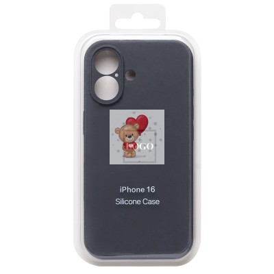 Чехол-накладка для Apple iPhone 16 (темно-серый) ORG Soft Touch