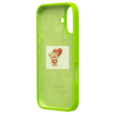 Чехол-накладка для Apple iPhone 16 (зеленый) ORG Soft Touch