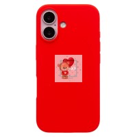 Чехол-накладка для Apple iPhone 16 (красный) ORG Soft Touch
