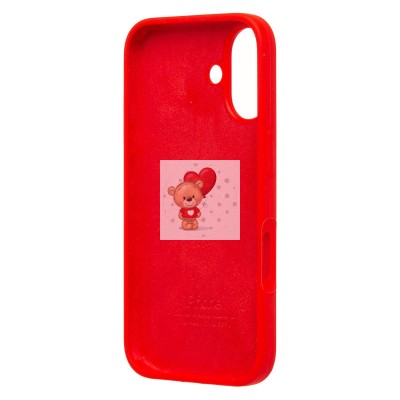 Чехол-накладка для Apple iPhone 16 (красный) ORG Soft Touch