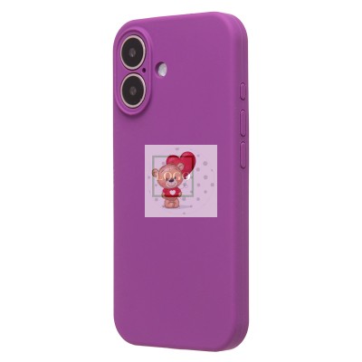 Чехол-накладка для Apple iPhone 16 (фиолетовый) ORG Soft Touch