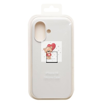 Чехол-накладка для Apple iPhone 16 (белый) ORG Soft Touch