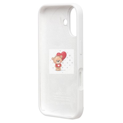 Чехол-накладка для Apple iPhone 16 (белый) ORG Soft Touch