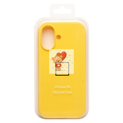 Чехол-накладка для Apple iPhone 16 (желтый) ORG Soft Touch