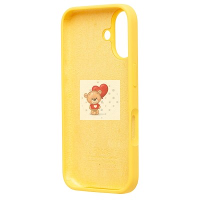 Чехол-накладка для Apple iPhone 16 (желтый) ORG Soft Touch