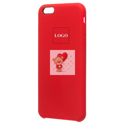 Чехол-накладка для Apple iPhone 6S Plus (красный) ORG Soft Touch