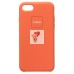 Чехол-накладка для Apple iPhone 7 (темно-оранжевый) ORG Soft Touch