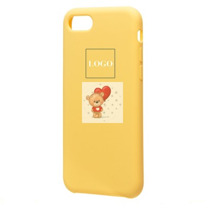 Чехол-накладка для Apple iPhone 7 (желтый) ORG Soft Touch